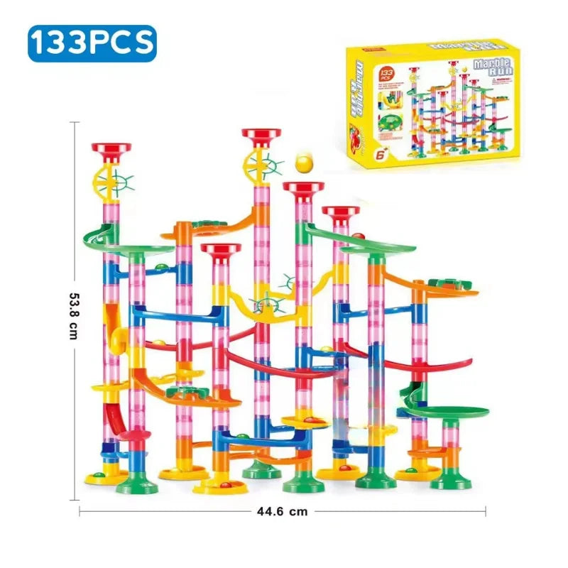 Blocos de Montar de Pista Educativa Criativa e Divertida com Bolinhas
