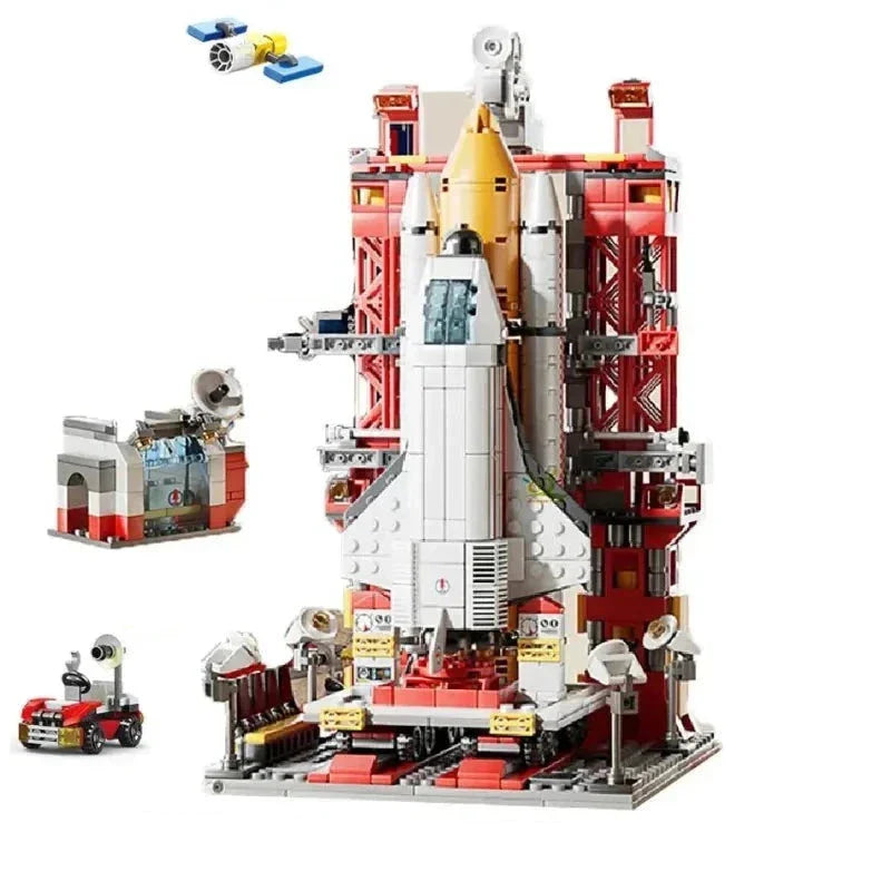 Blocos de montar Foguetes Espaciais Tripulados com Astronauta