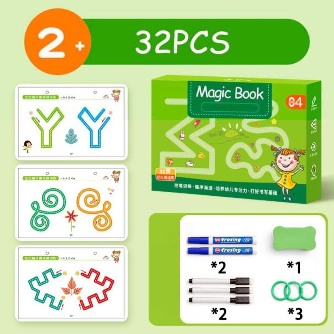 Magic Book – Caderno Infantil para Desenho e Traço que Estimula a Criatividade