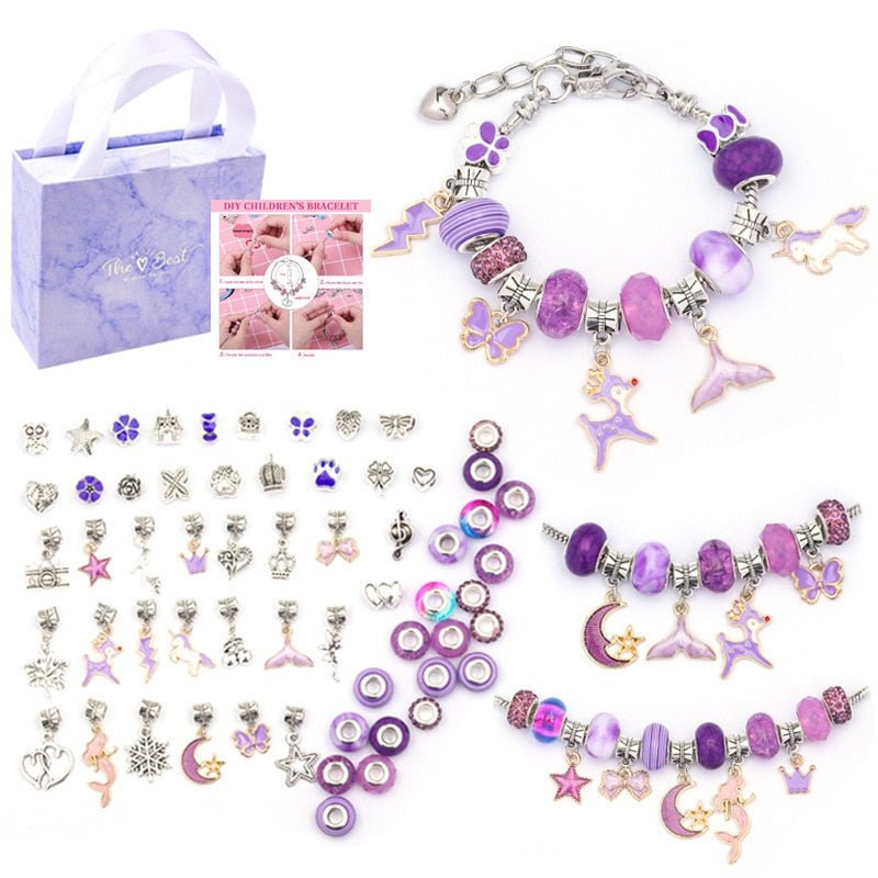 Kit de Montar Pulseiras Femininas – 63 Peças para Criar, Brilhar e Personalizar!