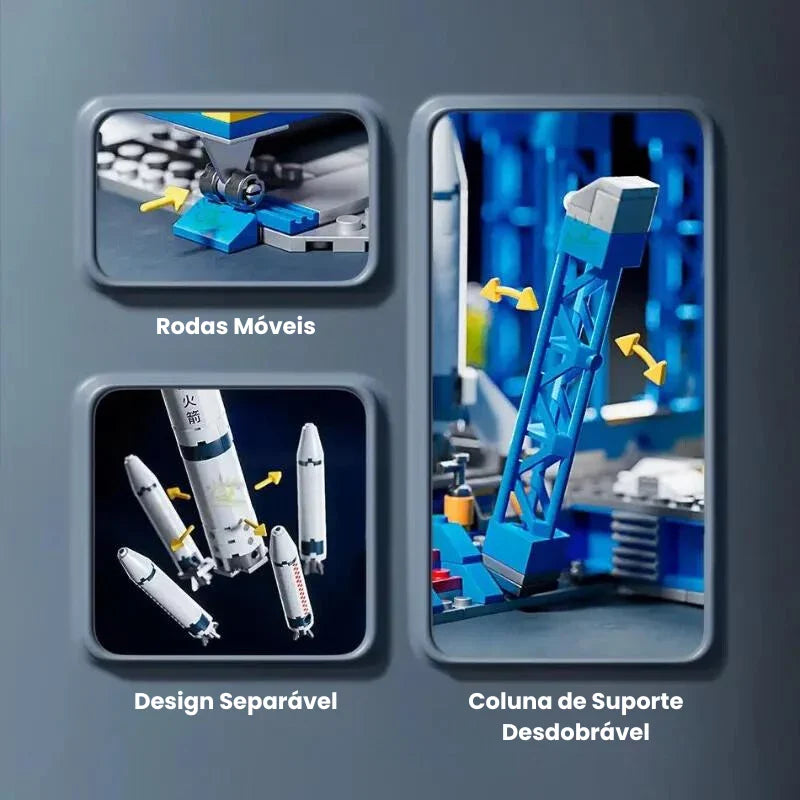 Blocos de montar Foguetes Espaciais Tripulados com Astronauta