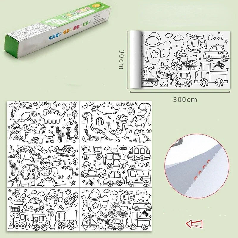 Rolo Gigante de Desenhos – Mais de 5.000 Ilustrações para Colorir, Criar e Se Divertir!