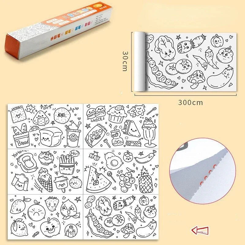Rolo Gigante de Desenhos – Mais de 5.000 Ilustrações para Colorir, Criar e Se Divertir!